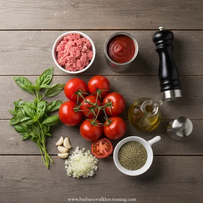 World's Best Spaghetti Sauce Recipe - ingredients preparation