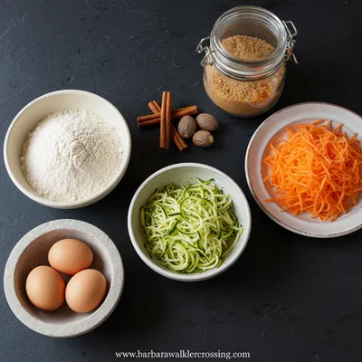 Spiced Zucchini Carrot Bread Recipe - cooking process