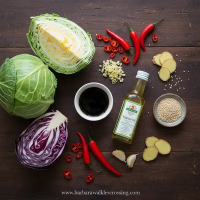 Spicy Stir-Fried Cabbage Recipe - cooking process