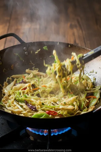 Spicy Stir-Fried Cabbage Recipe - ingredients preparation