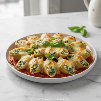 Spinach and Ricotta Stuffed Shells