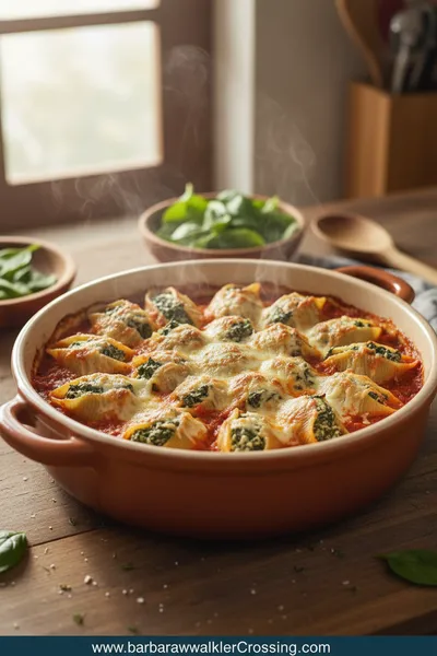 Easy Spinach and Ricotta Stuffed Shells Recipe - cooking process