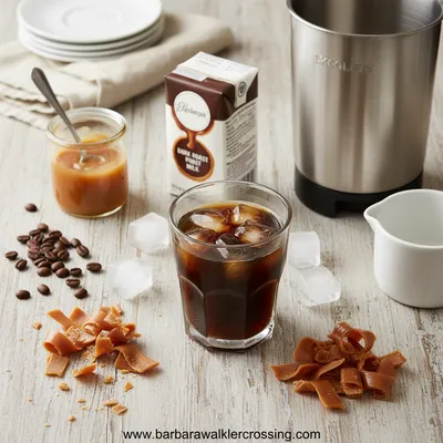 Starbucks Caramel Ribbon Crunch Frappuccino - cooking process