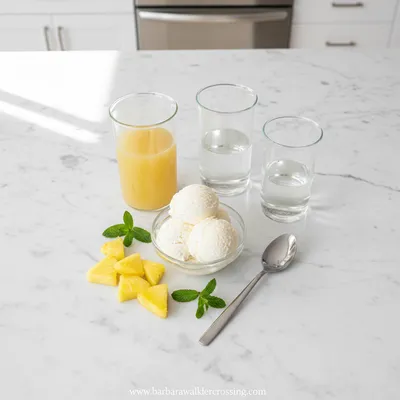 Starbucks Dole Whip Refresher - cooking process