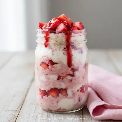 Strawberry Cheesecake Overnight Oats