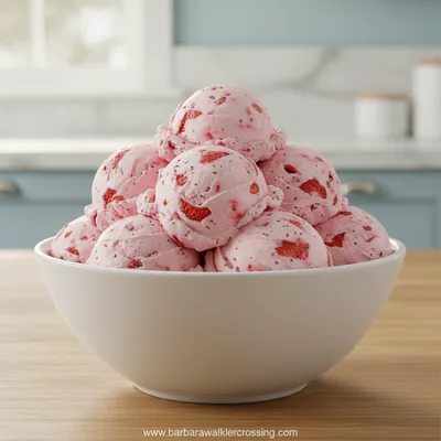 Homemade Strawberry Ice Cream