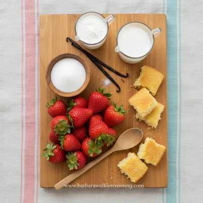 Strawberry Shortcake Ice Cream Recipe - cooking process