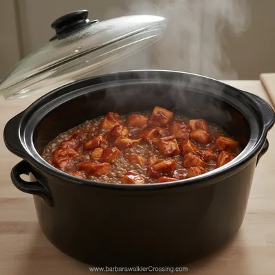 Sweet Baby Ray's Crockpot Chicken Recipe - cooking process