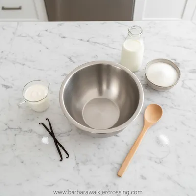 Sweet Cream Ice Cream Recipe - cooking process