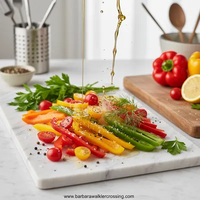 Sweet Pepper Salad Recipe - cooking process