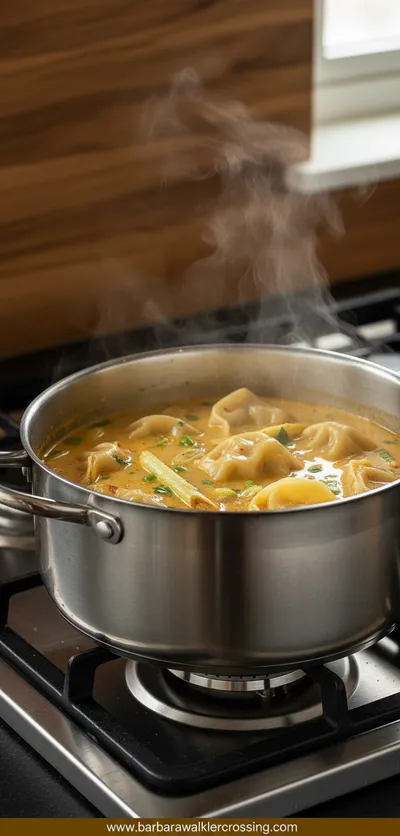 Thai Potsticker Coconut Soup Recipe - ingredients preparation