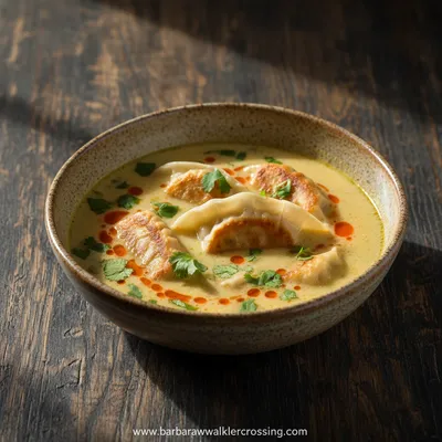 Thai Potsticker Coconut Soup Recipe