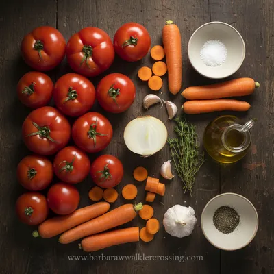 Tomato Carrot Soup Recipe - cooking process