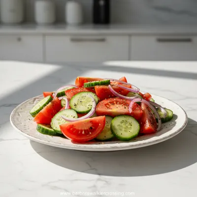 Tomato Cucumber Onion Salad