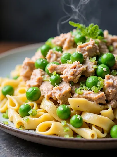 Tuna Pasta Salad with Peas