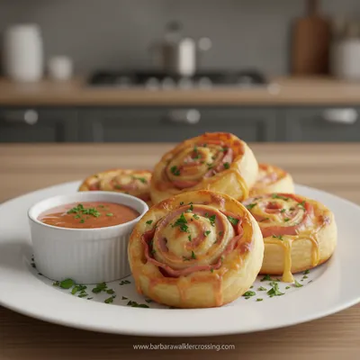 Turkey and Cheese Pinwheels Recipe - ready to serve