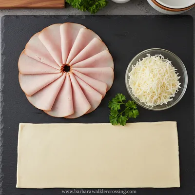 Turkey and Cheese Pinwheels Recipe - ingredients preparation