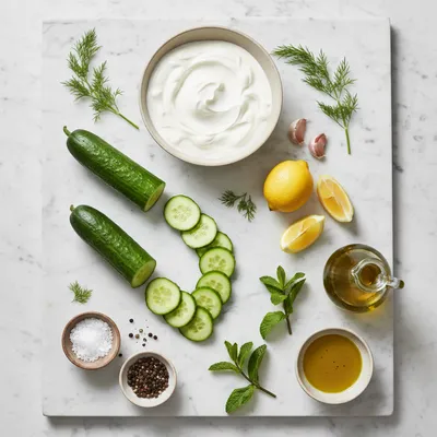 Tzatziki Cucumber Salad Recipe - cooking process