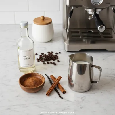 Vanilla Cinnamon Latte – Cozy Homemade Coffee - cooking process