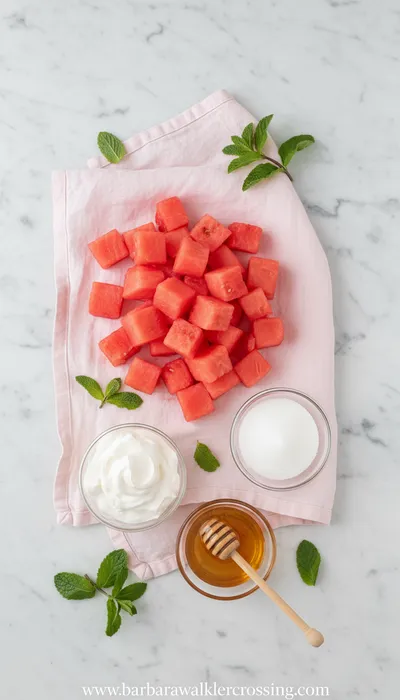 Watermelon Cake Recipe - cooking process