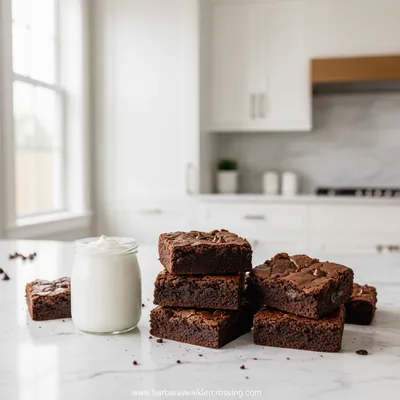 Zero Sugar Brownies with Greek Yogurt