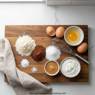 Zero Sugar Brownies with Greek Yogurt - cooking process