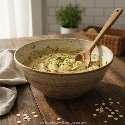 Zucchini Banana Muffins With Oats Recipe - ingredients preparation