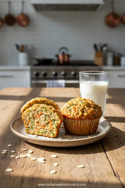 Zucchini Carrot Oatmeal Muffins Recipe